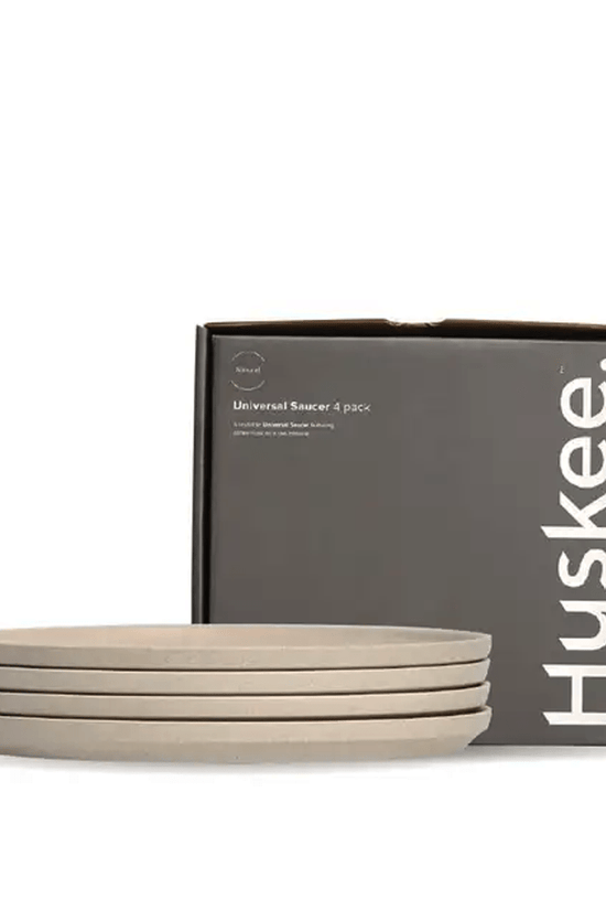 Natural HuskeeCup Classic Saucer 4 - Pack - 48/CTN - TEM IMPORTS™
