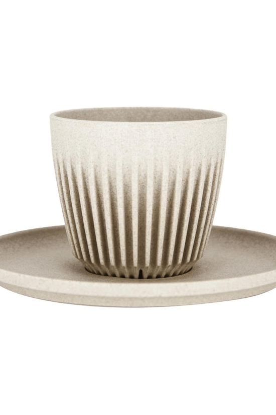 Natural HuskeeCup Classic Saucer 4 - Pack - 48/CTN - TEM IMPORTS™