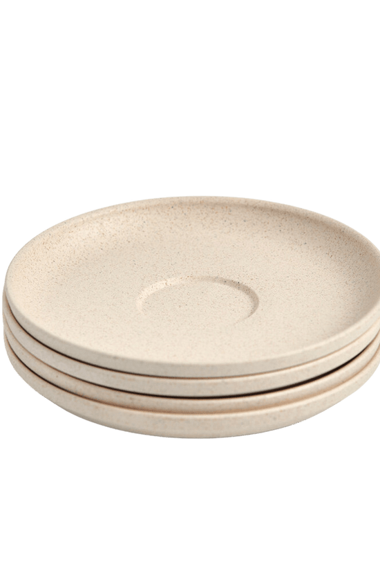 Natural HuskeeCup Classic Saucer 4 - Pack - 48/CTN - TEM IMPORTS™