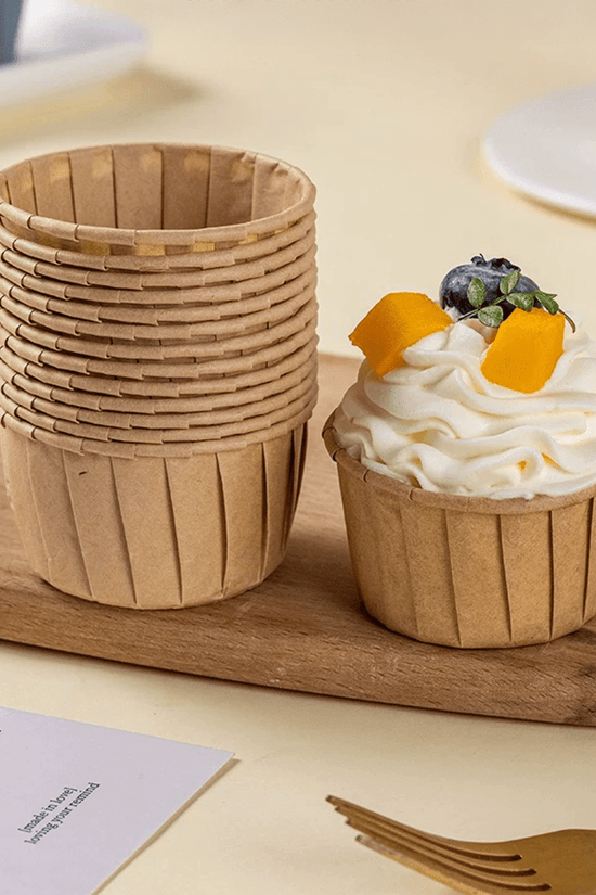 Natural Kraft Baking Paper Cup - B38xH30 - TEM IMPORTS™
