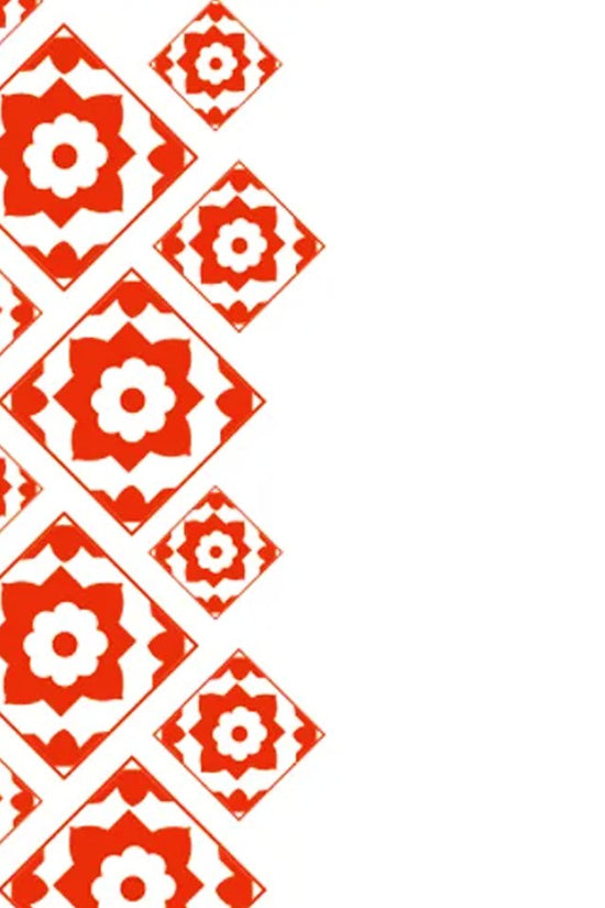 Parego® Table Cover / Tablecloths Roll 30 metres - Red Tile Pattern - TEM IMPORTS™