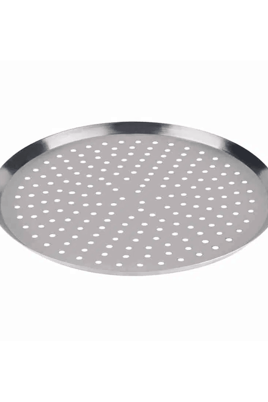Perforated Pizza Tray Aluminium - 28cm/11" - TEM IMPORTS™