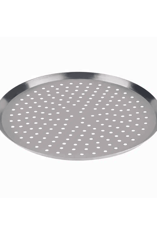 Perforated Pizza Tray Aluminium - 32cm/13" - TEM IMPORTS™
