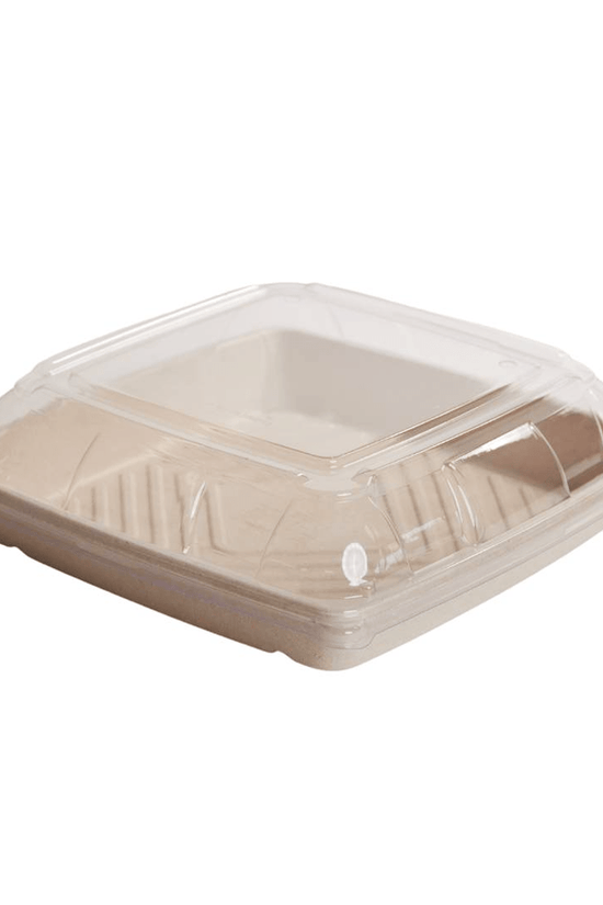 PET Lid To Suit Sugarcane Catering Tray - Medium - TEM IMPORTS™