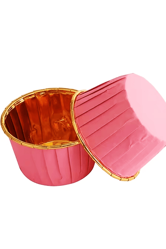 Pink And Gold Foil Baking Paper Cup - TEM IMPORTS™