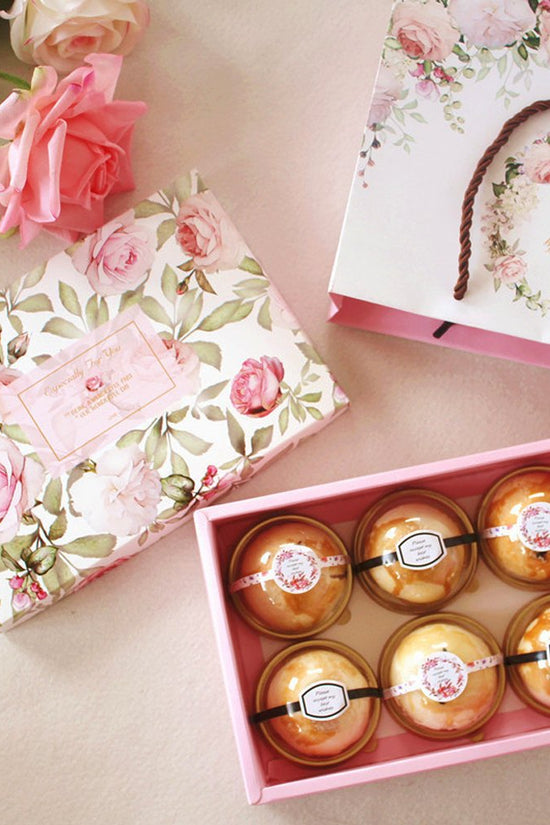 Pink Roses Printed Pattern Rectangle Paper Box - TEM IMPORTS™