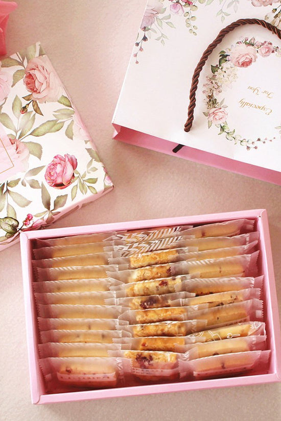 Pink Roses Printed Pattern Rectangle Paper Box - TEM IMPORTS™