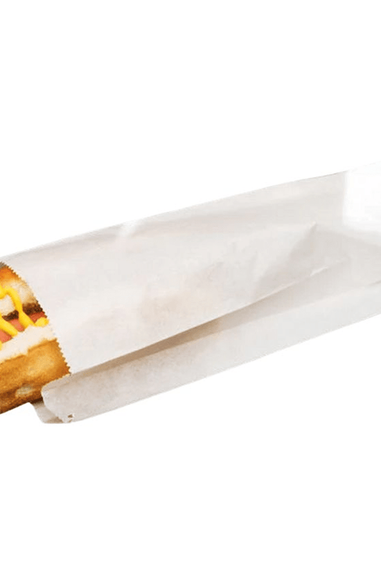 Plain Hot Dog White Paper Bag - Pack of 1000 - TEM IMPORTS™