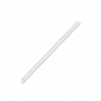 Plain White 10mm Slant Cut Jumbo Paper Straws