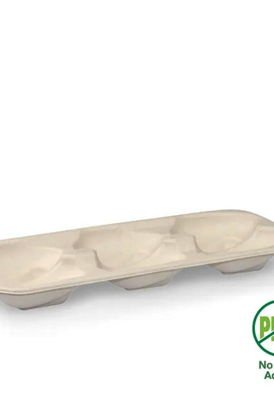 Plant Fibre 6 Pack Oyster Tray Base - 400/CTN - TEM IMPORTS™