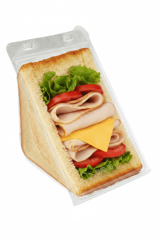 Plastic Gourmet Sandwich Wedges Extra Large - 400/CTN - TEM IMPORTS™