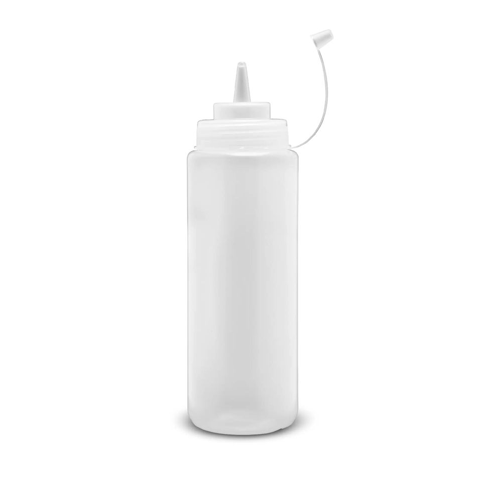 Plastic Squeeze Bottle Wide Mouth With Cap - TEM IMPORTS™