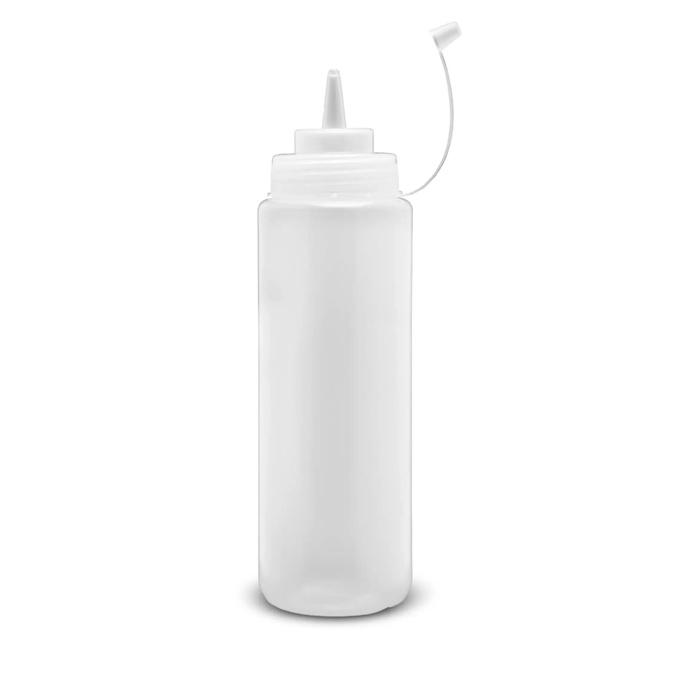Plastic Squeeze Bottle Wide Mouth With Cap - TEM IMPORTS™