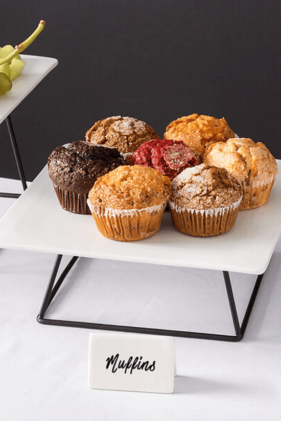 Platter Stand Square Black - TEM IMPORTS™
