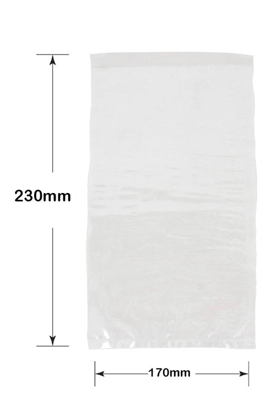 Polypropylene Bag - 230mm x 170mm - Clear - TEM IMPORTS™