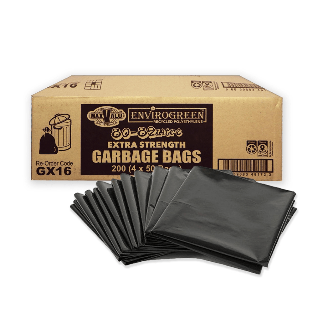 Premium Extra Heavy Duty 80 - 82L Garbage Bag 92x78cm - 200/CTN - TEM IMPORTS™