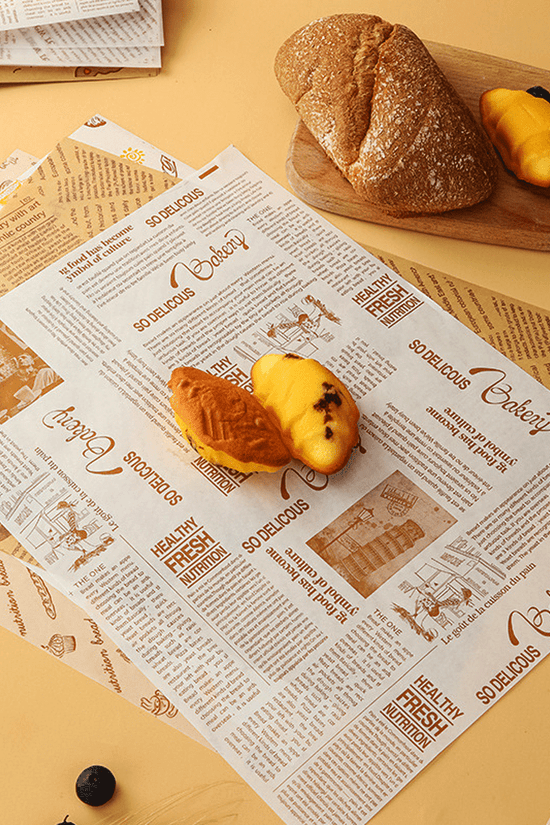 Printed Bakery Pattern Food Wrapping Paper - 1000/PK - TEM IMPORTS™