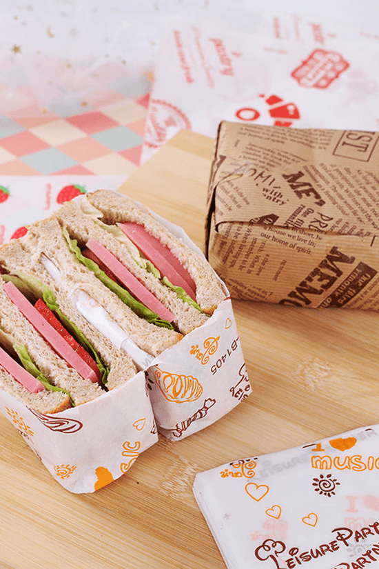 Printed Bakery Theme Food Wrapping Paper - 1000/PK - TEM IMPORTS™