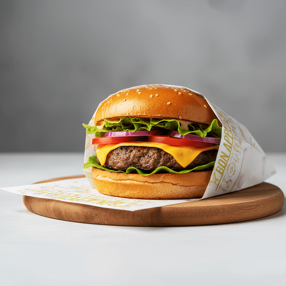 Printed Bon Appetit Theme Food Wrapping Paper - 1000/PKT - TEM IMPORTS™