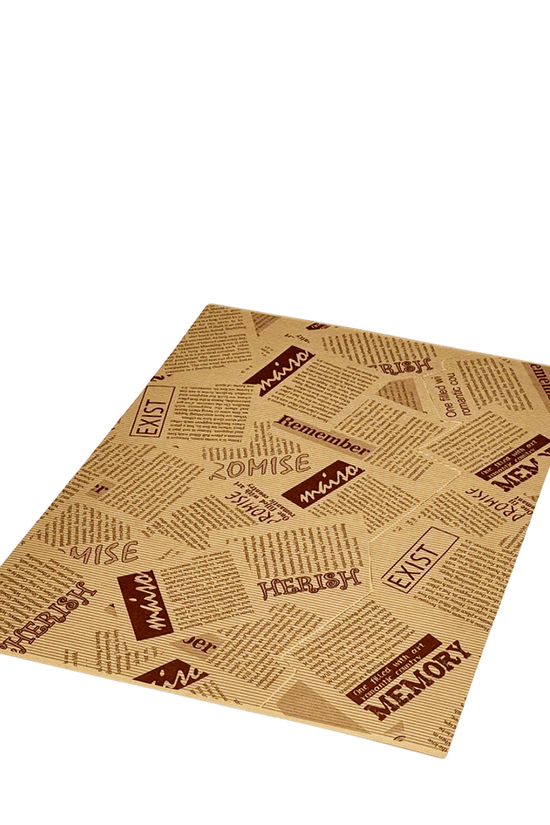 Printed Old Newspaper Pattern Food Wrapping Paper - 100/PK - TEM IMPORTS™
