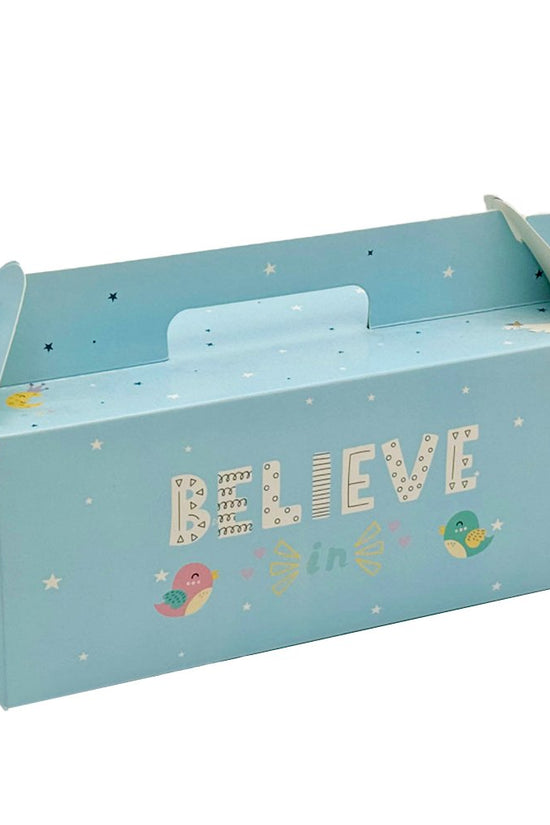 Printed Paper Cake Box Handle With Tray - Dream Big Theme - TEM IMPORTS™