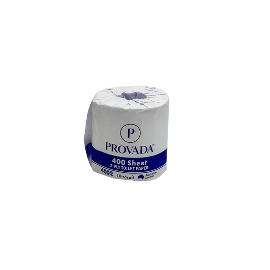 Provada 2-Ply 400 Sheets Toilet Tissue Soft White - 48Rolls/Carton - TEM IMPORTS™