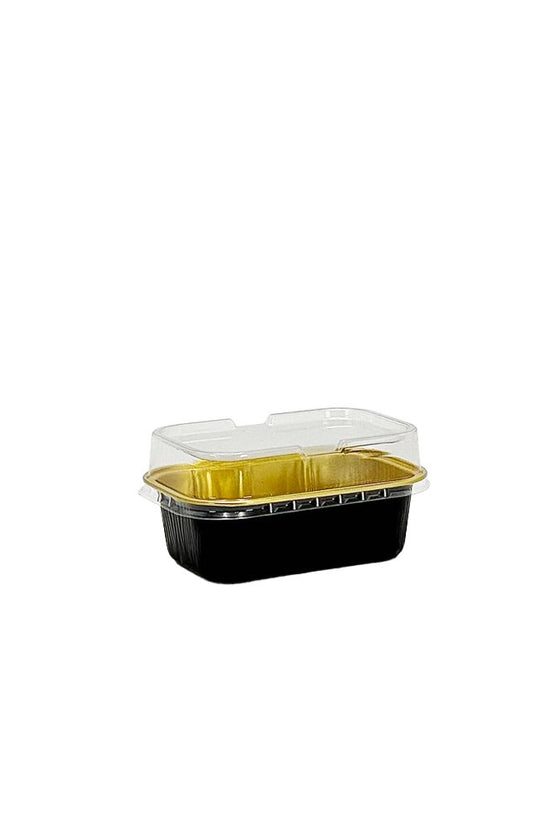 Rectangular Clear PET Lid To Suit 170mL Foil Cake Tin Base - TEM IMPORTS™