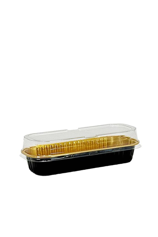 Rectangular Clear PET Lid To Suit 200mL Foil Cake Tin Base - TEM IMPORTS™