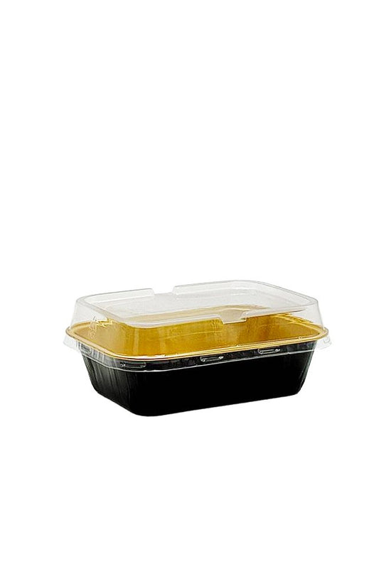 Rectangular Clear PET Lid To Suit 330mL Foil Cake Tin Base - TEM IMPORTS™