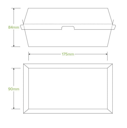 Regular Snack BioBoard White Box - 200pcs/Ctn - TEM IMPORTS™