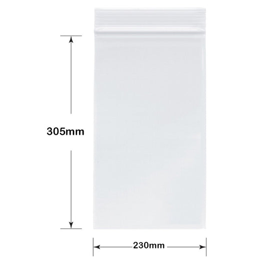 Resealable Bags - LDPE - 230mm x 305mm Clear - TEM IMPORTS™