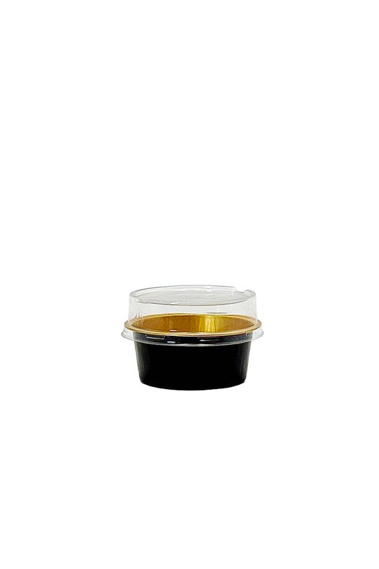Round Clear PET High Lid To Suit 130mL Foil Cake Tin Base - TEM IMPORTS™