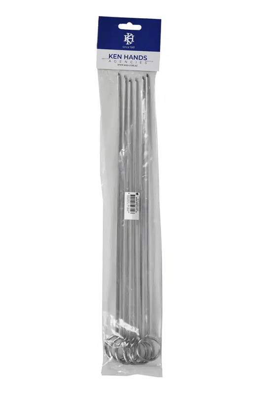 Round Skewer Stainless Steel - 6pcs/Pack - TEM IMPORTS™