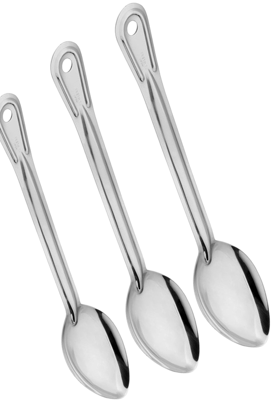 Serving Spoon Plain Stainless Steel - TEM IMPORTS™
