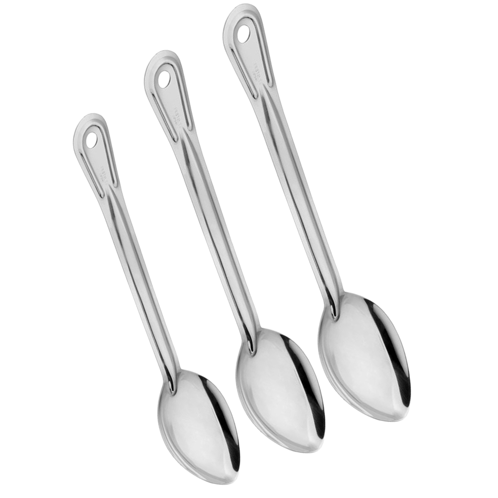 Serving Spoon Plain Stainless Steel - TEM IMPORTS™