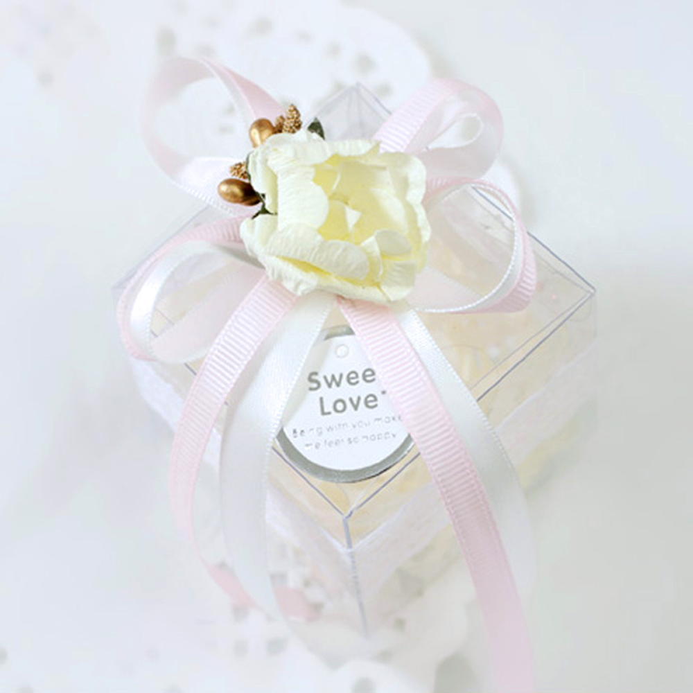 Transparent PVC Cube Box - 50x50mm - TEM IMPORTS™
