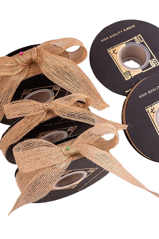 38mm Band Jute Hessian Burlap Ribbon - 20m - TEM IMPORTS™