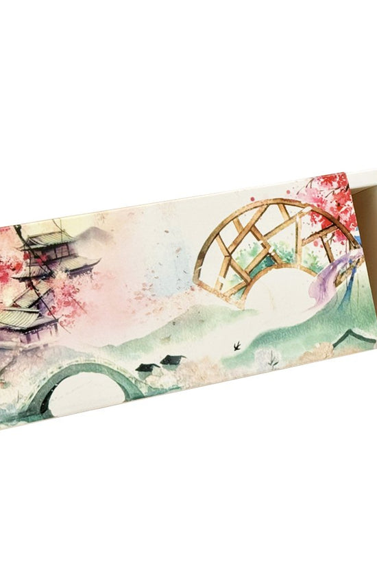 Slim Rectangle Printed Paper Box - Bridge Theme - TEM IMPORTS™