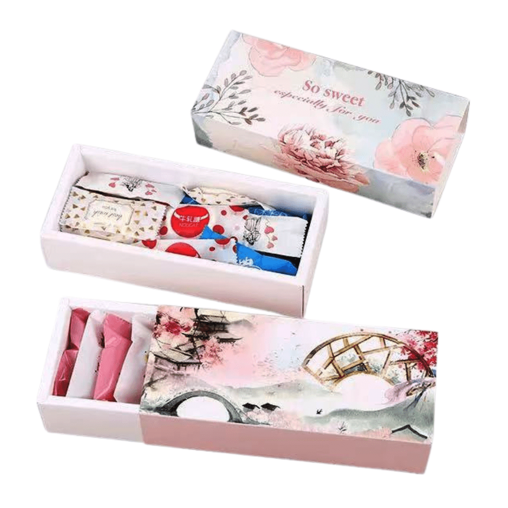 Slim Rectangle Printed Paper Box - Bridge Theme - TEM IMPORTS™
