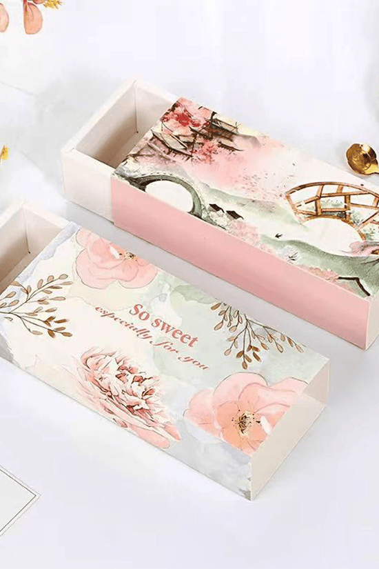 Slim Rectangle Printed Paper Box - Bridge Theme - TEM IMPORTS™