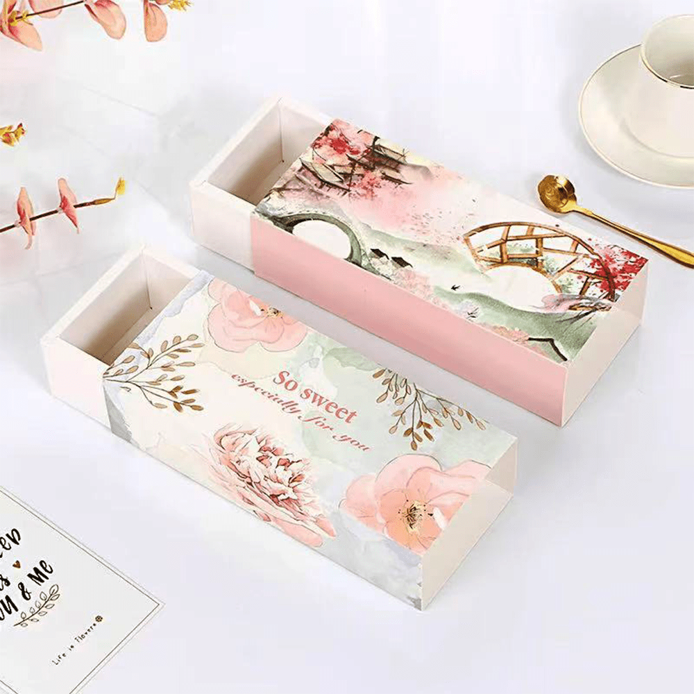 Slim Rectangle Printed Paper Box - Bridge Theme - TEM IMPORTS™