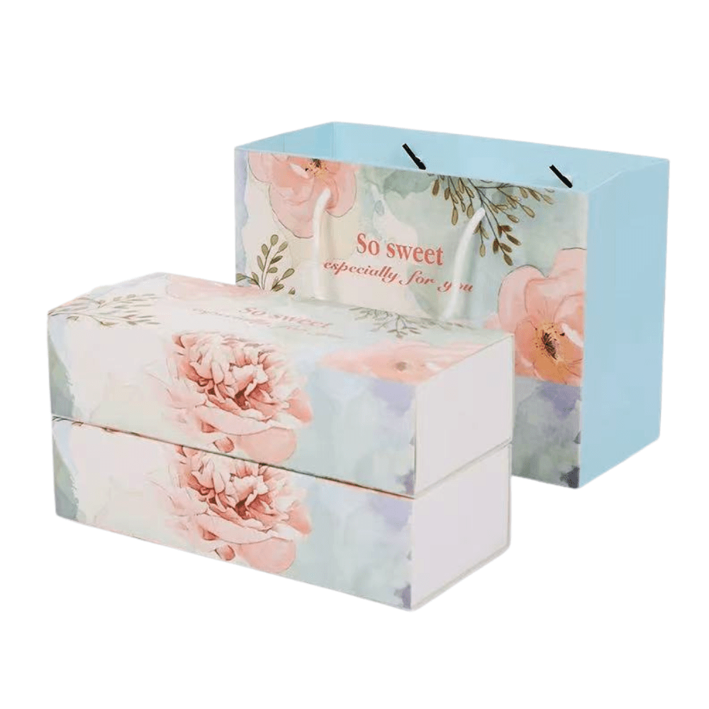 Slim Rectangle Printed Paper Box - So Sweet Theme - TEM IMPORTS™