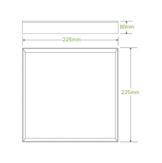 Small BioBoard Catering Tray Base - 100pcs/Ctn - TEM IMPORTS™