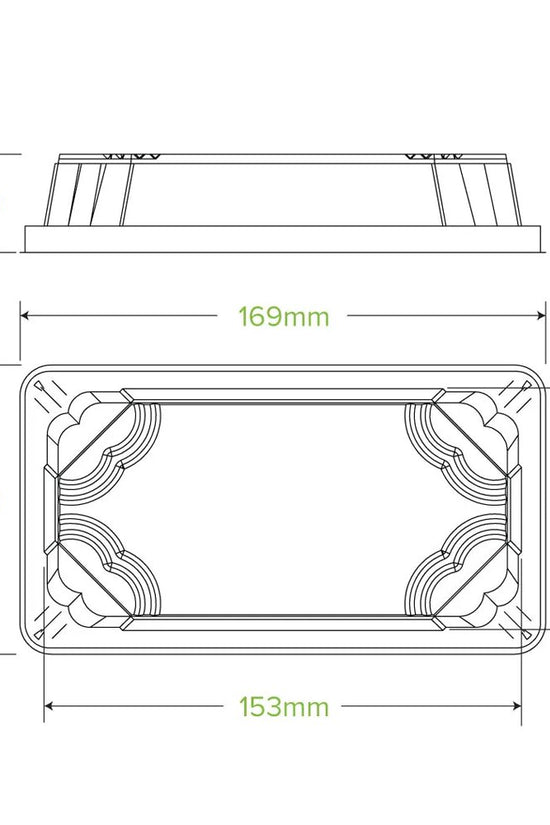 Small Clear PET Sushi Tray Lid - 600/CTN - TEM IMPORTS™