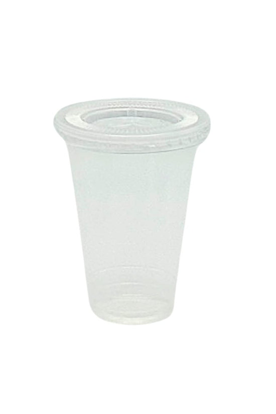 Small (D/80mm) PP Flat Lid X Slot Hole Suit 200 - 285mL PP Cups - TEM IMPORTS™