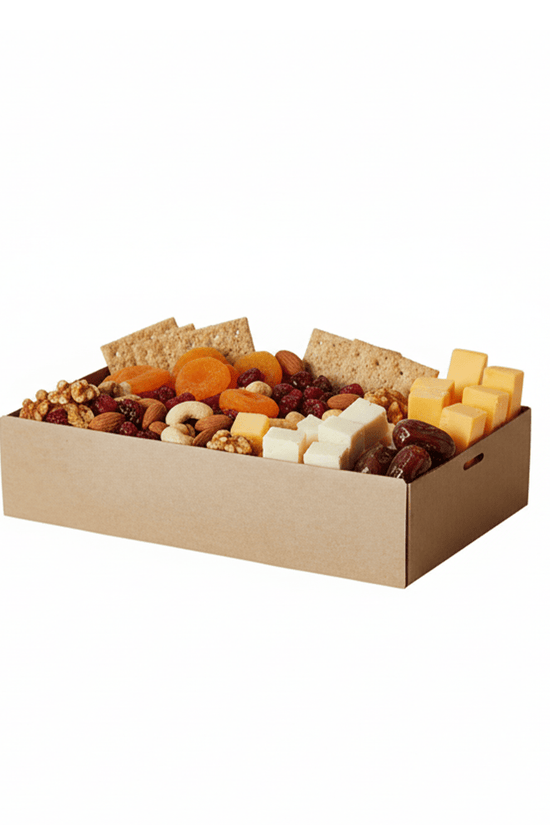 Small Kraft Corrugated Rectangle Catering Tray *H50 - 100/CTN - TEM IMPORTS™