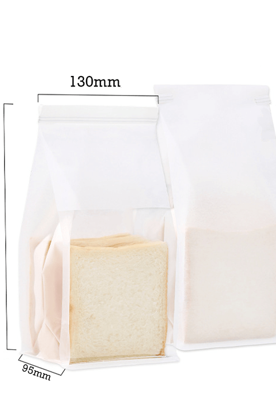 Small Paper Bread Bag Window - White - TEM IMPORTS™