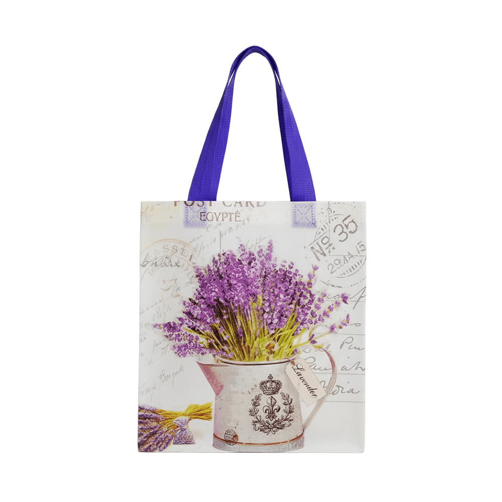 Small PP Printed Lavender Pot Non - Woven Bag - Pack of 10 - TEM IMPORTS™