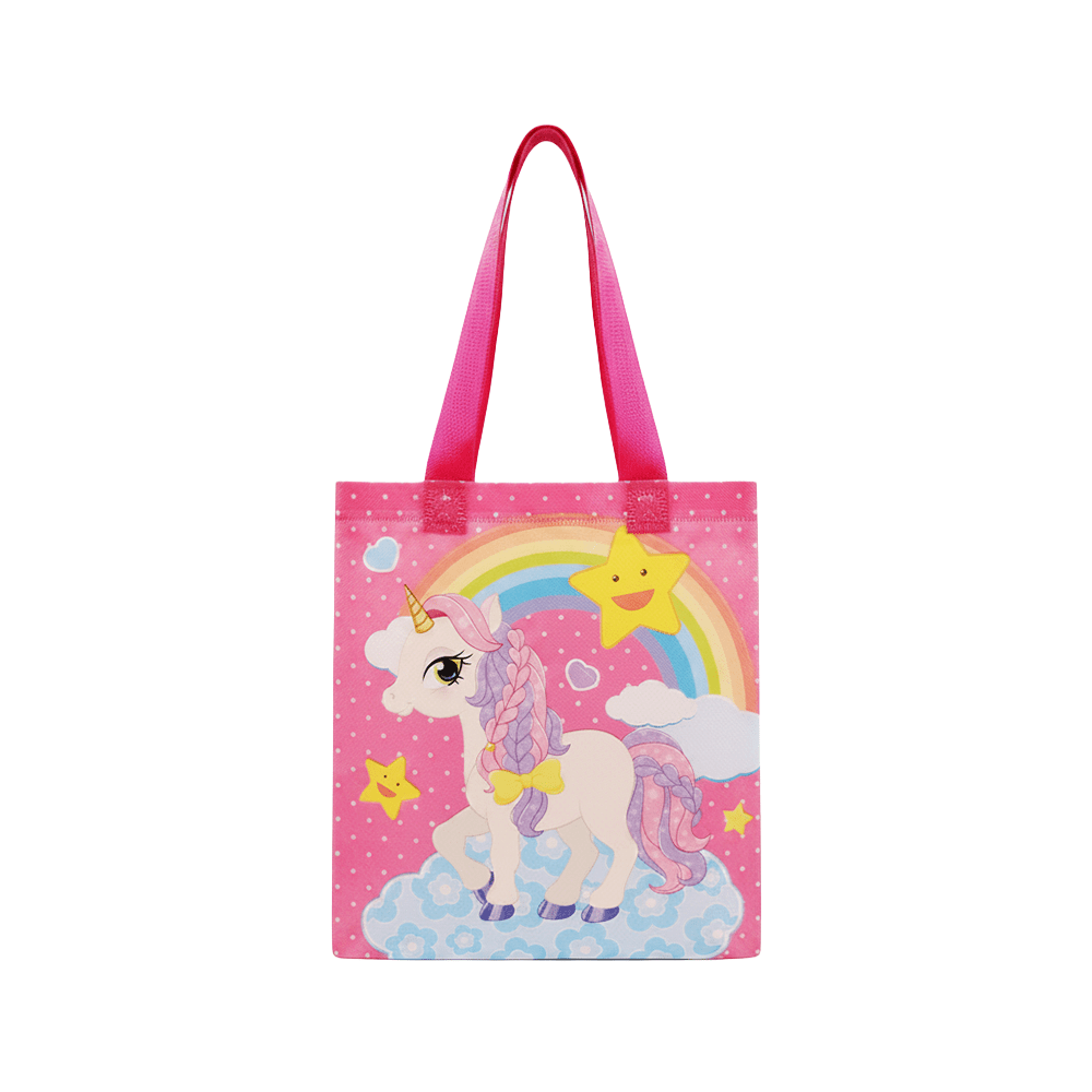 Small PP Printed Unicorn & Star Non - Woven Bag - Pack of 10 - TEM IMPORTS™