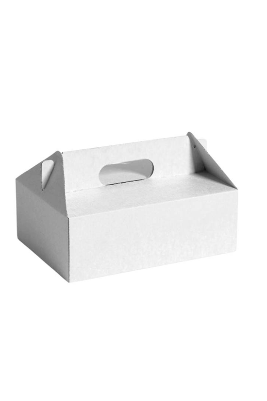 Small Premium Enviro Plain White Carry Tray Box - TEM IMPORTS™
